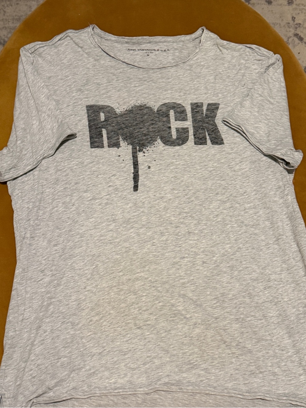 John Varvatos distressed ROCK t-shirt - men's M